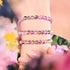 Purple Rain | Silver | Galaxy Glass Bead Bracelet